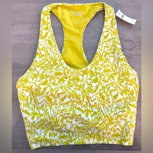 NWT Aerie Offline Yellow Racerback Sports Bra - Size Small (32C, 34A, 34…